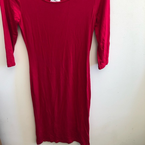 NWT Red Bodycon Dress Suzy Shier Size Medium - Picture 3 of 8